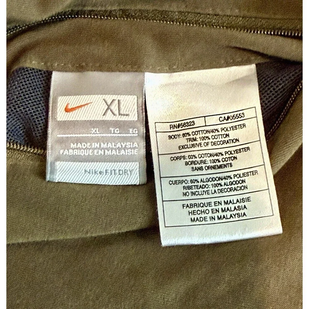 Nike 2008 Olympic Trials Reversible Jacket Green Full Zip XL Mens